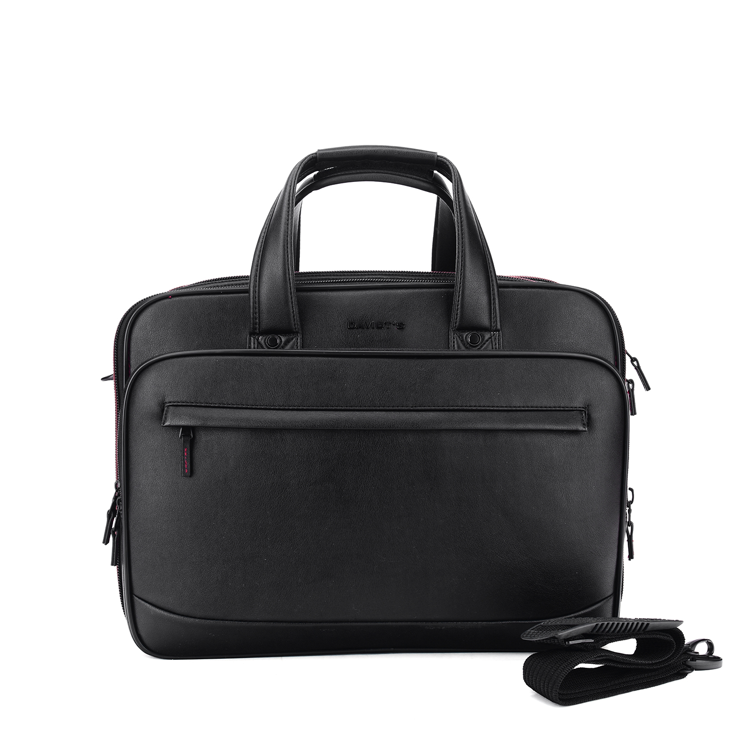 1714A-01 PU detachable shoulder strap laptop bag